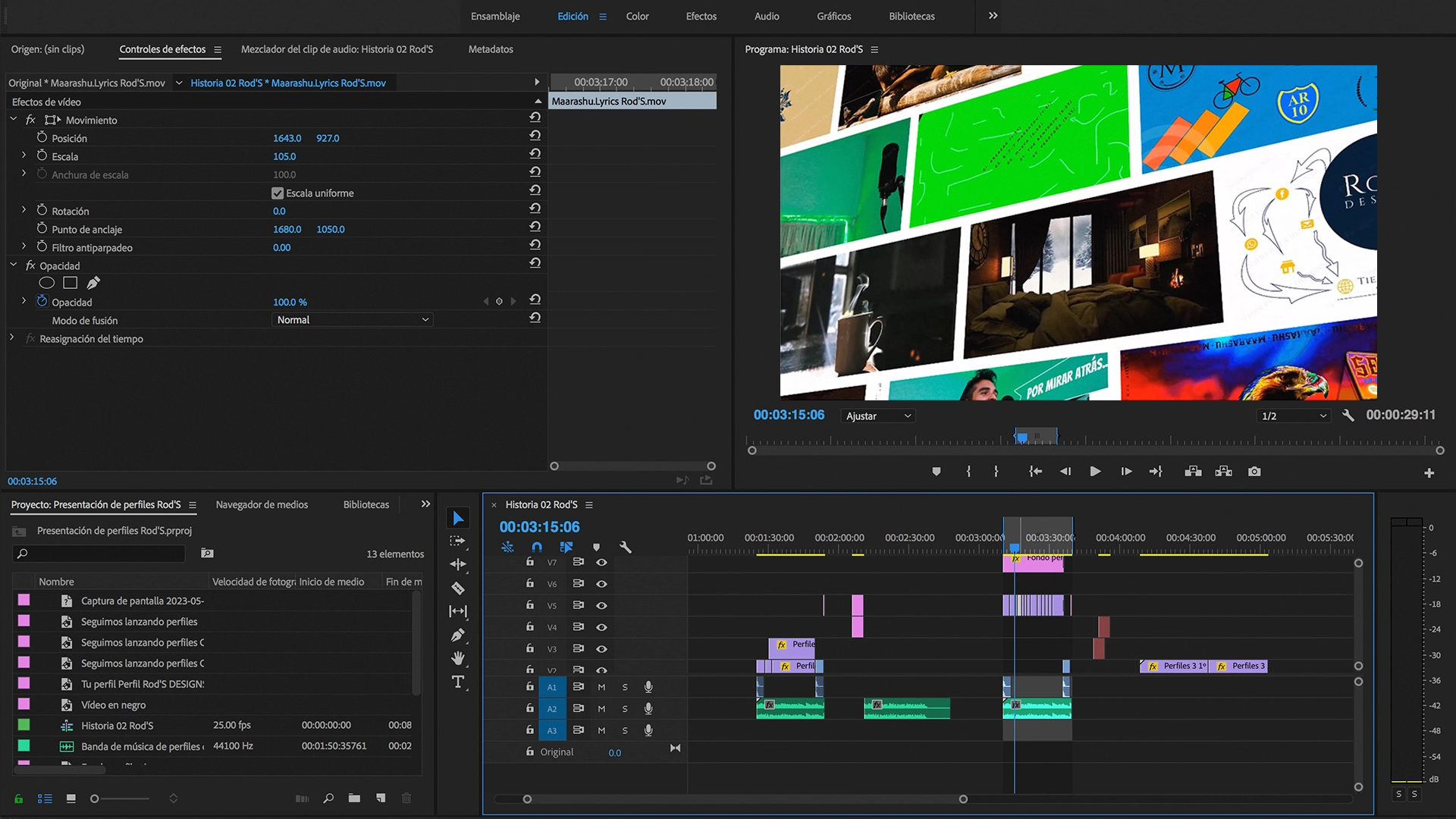 RodS Designs image - Video editing & The importance of following the tempo with a screen showing a real editing